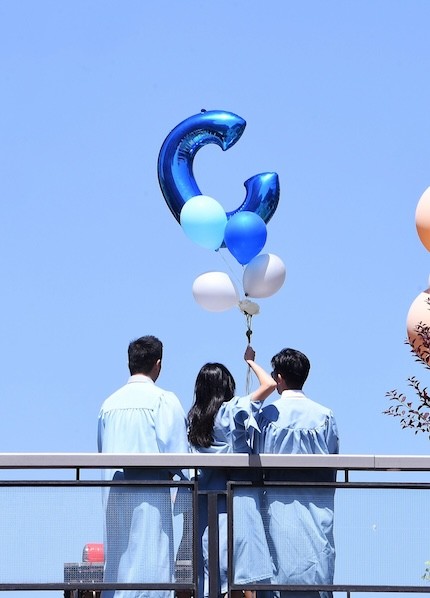 Balloons at graduation