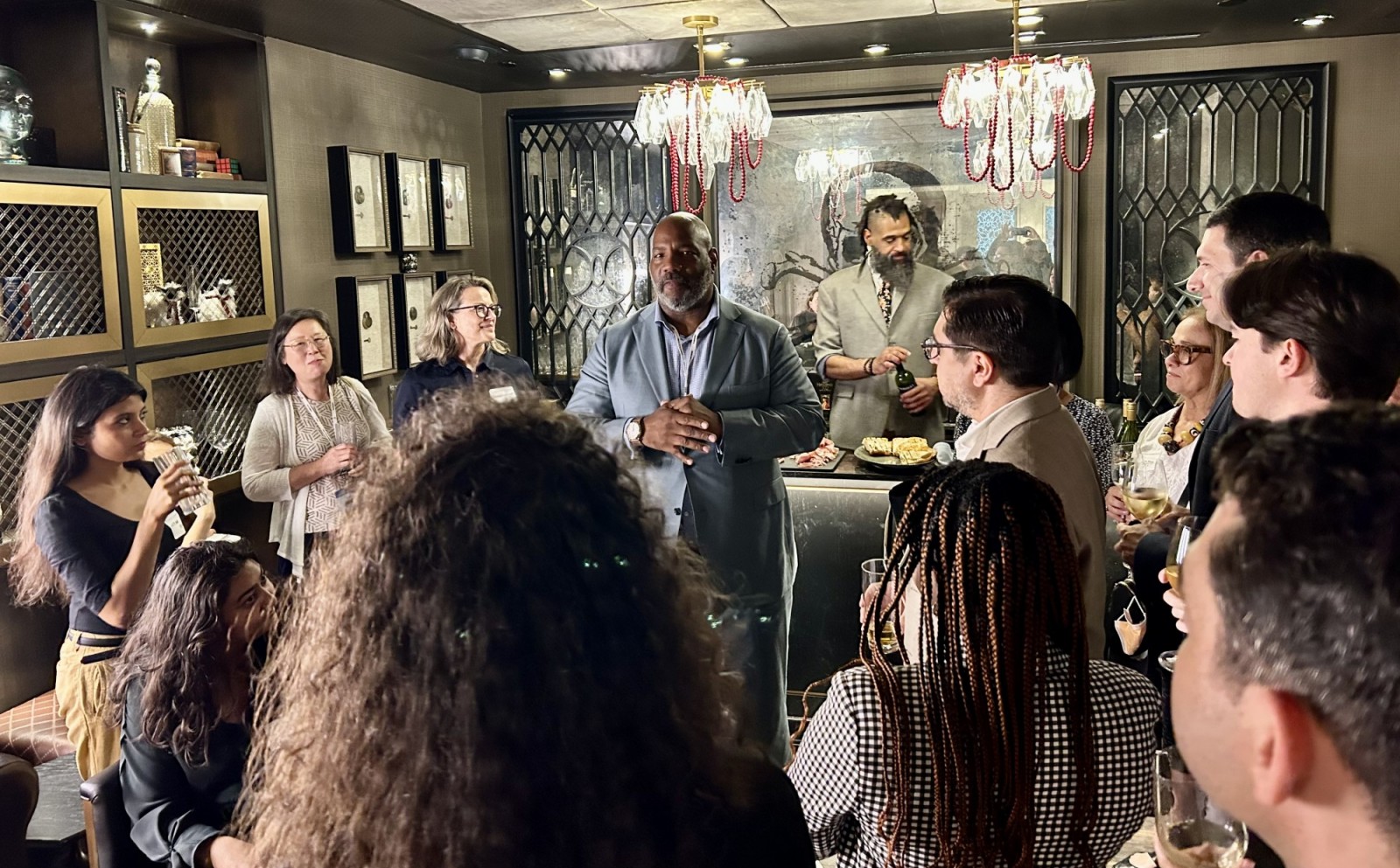 Dean Jelani Cobb at a local alumni event.