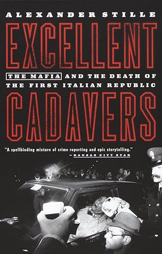 Photo of the book cover for "Excellent Cadavers" by Alexander Stille. 