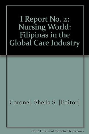 Book cover for Nursing the World: Filipinas in the Global Care Industry by Sheila Coronel