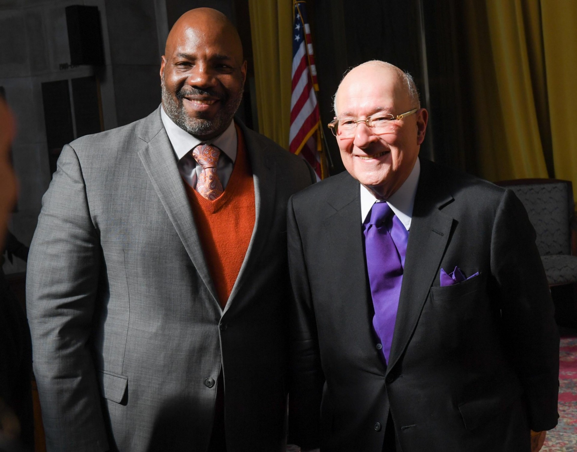 Prof. Jelani Cobb with Mr. Lipman Prof. Jelani Cobb with Mr. Lipman