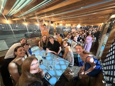The class of 2024 celebrates finishing the course together at the nearby bar, Lion's Head Tavern. The class of 2024 celebrates finishing the course together at the nearby bar, Lion's Head Tavern.