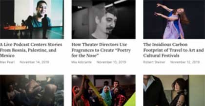 preview of stories on Hyperallergic site