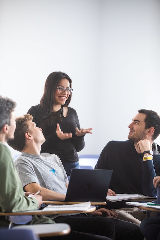 Students talking