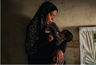 Screenshot of "Fault Lines: Starving Gaza: A Palestinian doctor tries to save severely malnourished children amid Israel’s US-backed illegal siege on Gaza." Screenshot