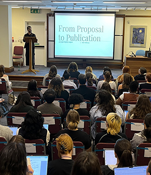 Mo Hafeez, Commissioning Editor at Guardian Faber, presents the step-by-step process for a book to get published to the class of 2024. Mo Hafeez, Commissioning Editor at Guardian Faber, presents the step-by-step process for a book to get published to the class of 2024.