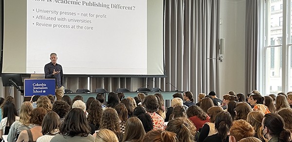 Students listening to a lecture