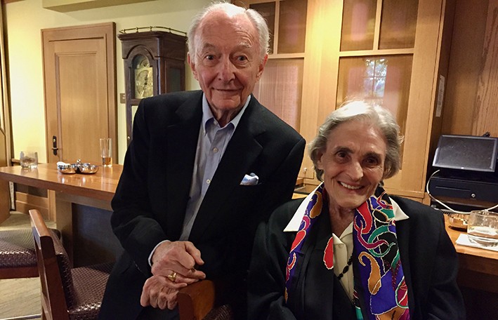 Richard Wald (left) and Edith Wald (right)