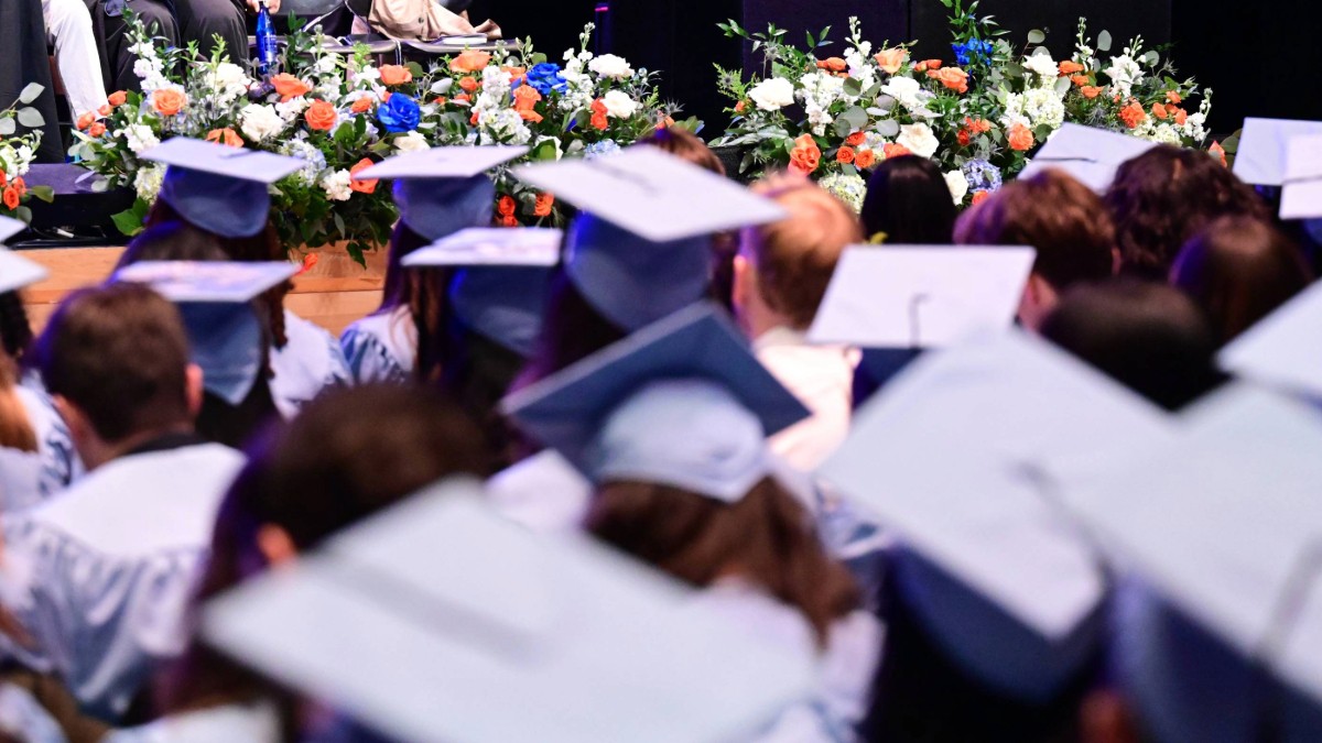 Caps and gowns. 