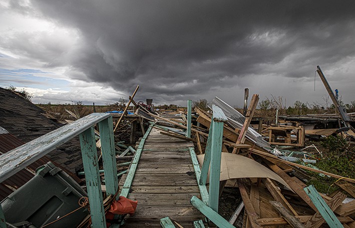 Some residents are resistant to admit that the last days of Isle de Jean Charles have arrived. But environmental devastation has taken a toll on the fragile landscape and the people of Jean Charles Choctaw Nation (Photo by: Ted Jackson) Some residents are resistant to admit that the last days of Isle de Jean Charles have arrived. But environmental devastation has taken a toll on the fragile landscape and the people of Jean Charles Choctaw Nation (Photo by: Ted Jackson)
