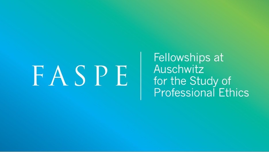 FASPE logo over a blue and green gradient background.