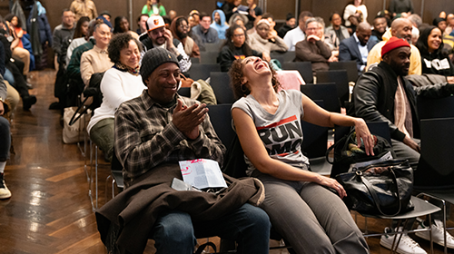 Audience members participating in the festivities during Word:Life (Photo: Tanel Leigher). Audience members participating in the festivities during Word:Life