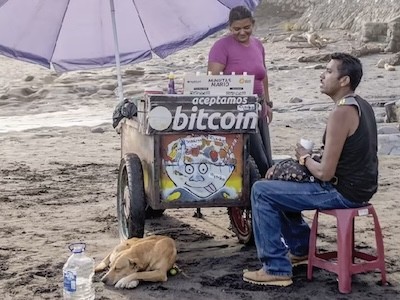 For those who believe in Bitcoin, El Salvador looks like a crypto paradise. It’s one of the few places in the world where you can use Bitcoin to buy a Coke or cerveza on the beach. (Barrons) Bitcoin seller on beach