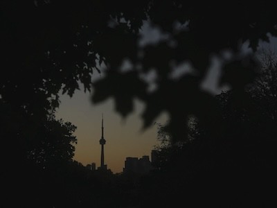 The CN Tower is seen from Trinity Bellwoods Park in Toronto on Wednesday, Sept. 18, 2024. (AP Photo/Angie Wang) The CN Tower is seen from Trinity Bellwoods Park in Toronto on Wednesday, Sept. 18, 2024. (AP Photo/Angie Wang)