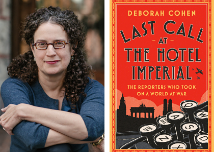 Deborah Cohen (left) and her book (right)