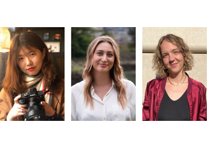 Global Migration Project fellows (L-R): Jiahui Huang, Samantha McCabe and Janelle Retka Global Migration Project fellows (L-R): Jiahui Huang, Samantha McCabe and Janelle Retka