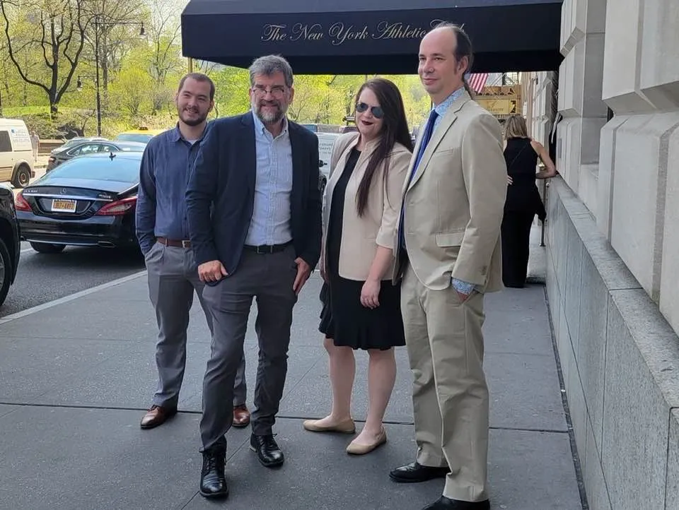 Four people on a New York street