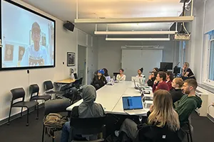 Class at Columbia Journalism School 