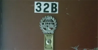 front door of a residence