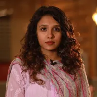 Headshot of Fatima Khan, ’25 M.A. Politics. 