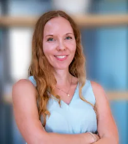 Headshot of Annika McGinnis, ‘25 M.S. Data Journalism.