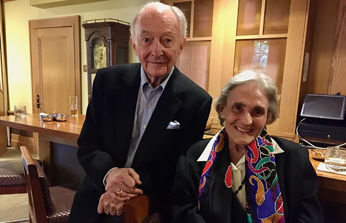 Richard Wald (left) and Edith Wald (right)