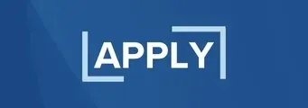 Blue banner with the word “APPLY” in bold white letters inside an open rectangular border.