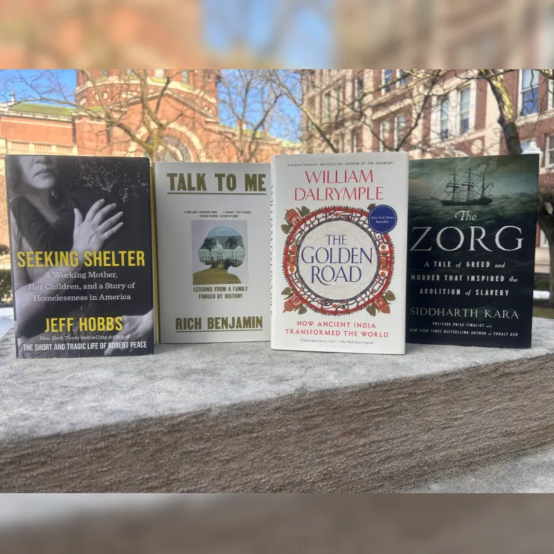 Book covers from the 2026 Lukas Prize winners. 