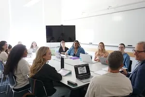 Students in a classroom