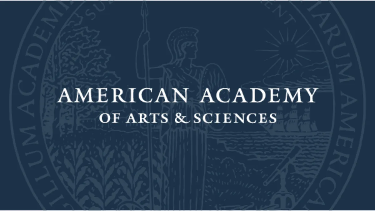 Banner that reads "American Academy of Arts & Sciences."