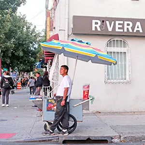 The Rivera Funeral Home photographed by Tanya Raghu, ‘25 M.S., for her piece, "A migrant’s final journey can be costly."