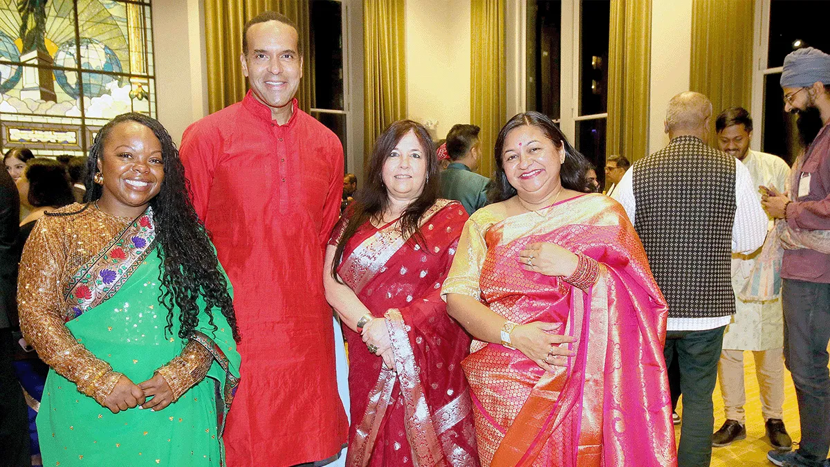 From left to right: Chanel Roche, Associate Director of Student Life, John Haskins, Dean of Student Affairs and Professional Prizes and Programs, Melanie Huff, Associate Dean of Student Life and Anusha Shrivastava, Associate Dean of Career Services. 