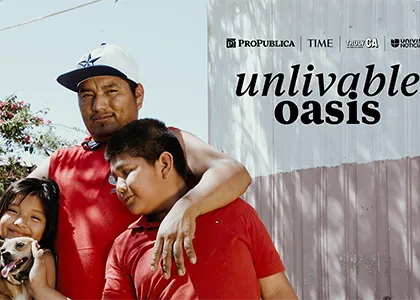 The winning story profiles one immigrant family’s housing struggle on the front lines of the climate crisis. Photo: Jennifer Pons for ProPublica