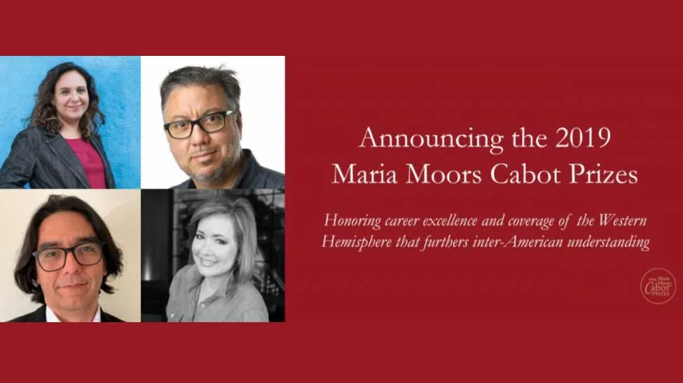 photos of 2019 winners of Maria Moors Cabot Prize