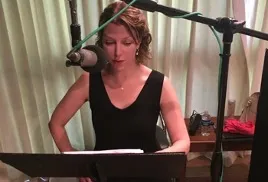 Raney Aronson-Rath recording for The FRONTLINE Dispatch, FRONTLINE’s original podcast series, September 2017. (photo: FRONTLINE)