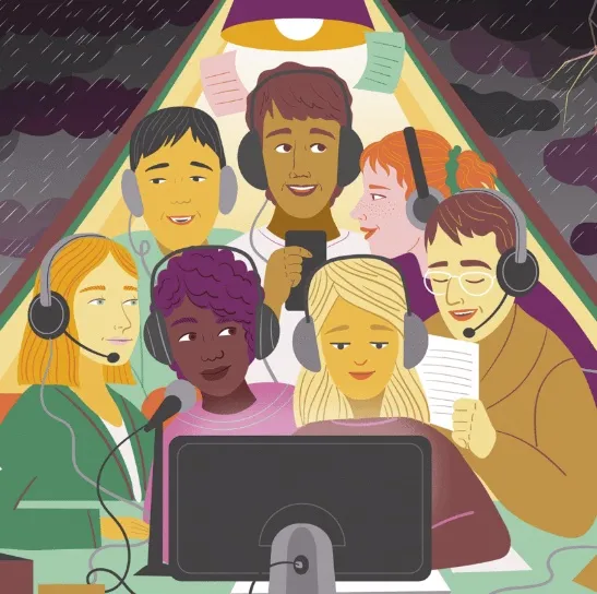 Cover art for the Columbia Journalism Review podcast. 