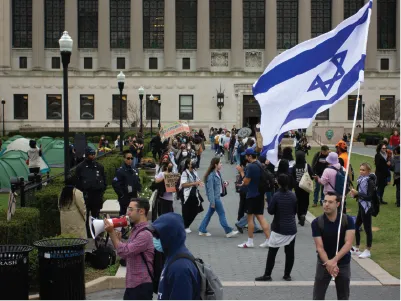 The Columbia University pro-Palestinian encampment a story in pictures. Photos by Edward Lopez