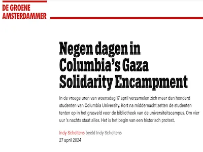 Screenshot of De Groene Amsterdammer article. 