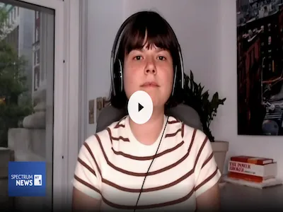 Francesca Lorenzini, a student at the Columbia Graduate School of Journalism, joined "Inside City Hall." (Spectrum News NY1)