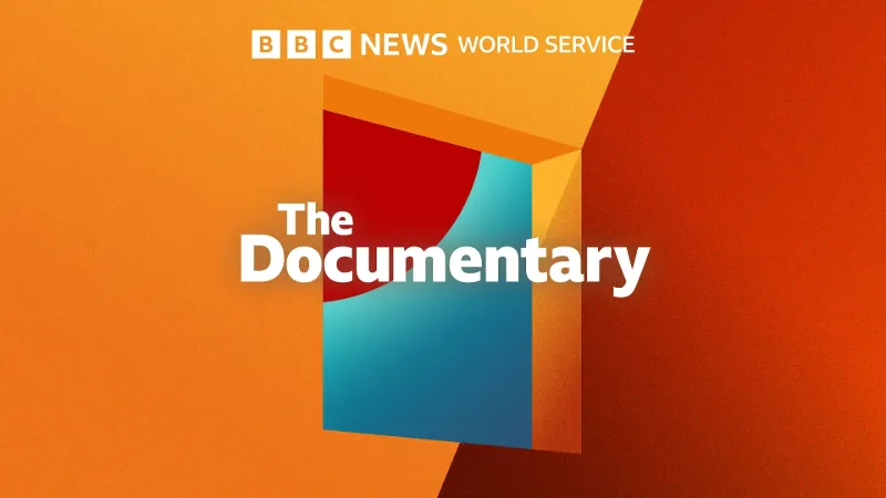 Colorful geometric design with the text "The Documentary" and "BBC NEWS WORLD SERVICE."