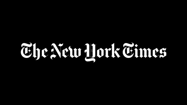 Logo for The New York Times. 