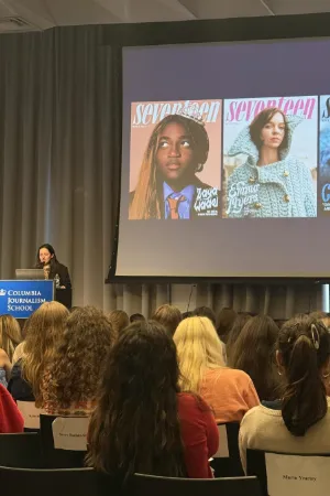 In addition to exploring book and digital publishing, students learn directly from leaders in the magazine industry. Credit: CPC. 
