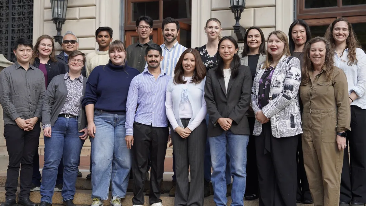 Group photo of the inaugural Nathan S. Collier Business Reporting Program cohort.