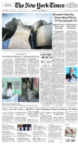 New York Times front page, December 6, 2025. 