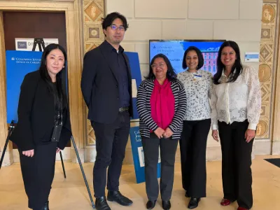 Members of NIKKEI Asia meet with the Columbia Journalism School Office of Career Development. 