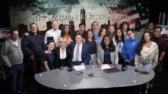 Students covering the 2025 NYC Mayoral election. 