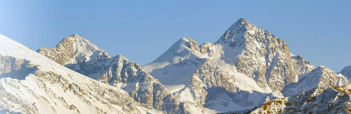 Mountains with snow on them 