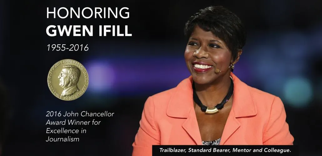 Gwen Ifill, 2016 John Chancellor Award Winner